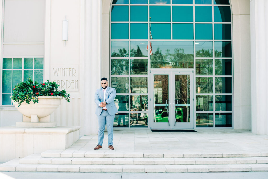 downtown winter garden photoshoot; personal brand photography